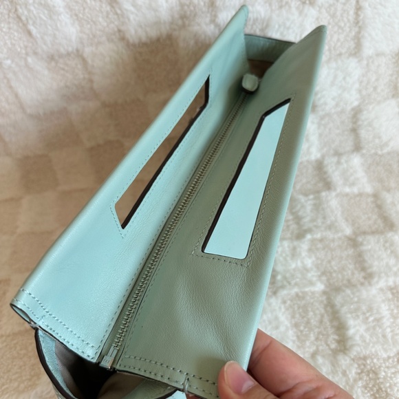 Pre-owned! VTG! COACH Legacy Clutch Hang Tag In Mint Leather Women's Pouch Zips - Picture 6 of 11